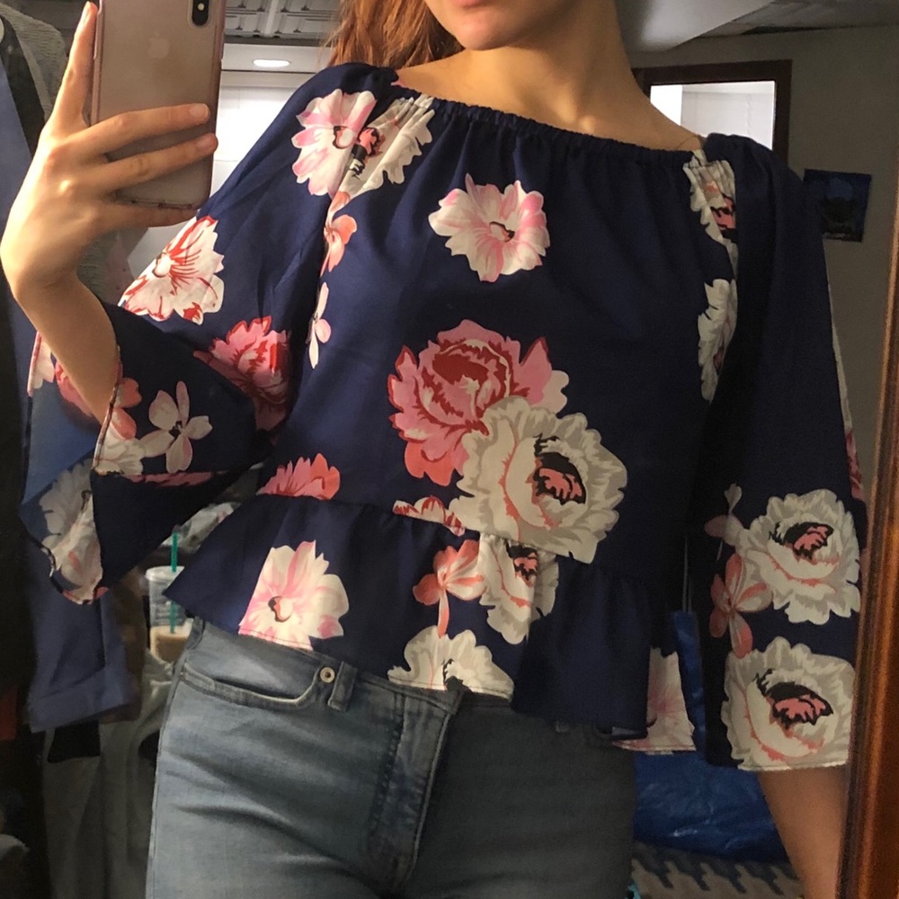 floral blouse